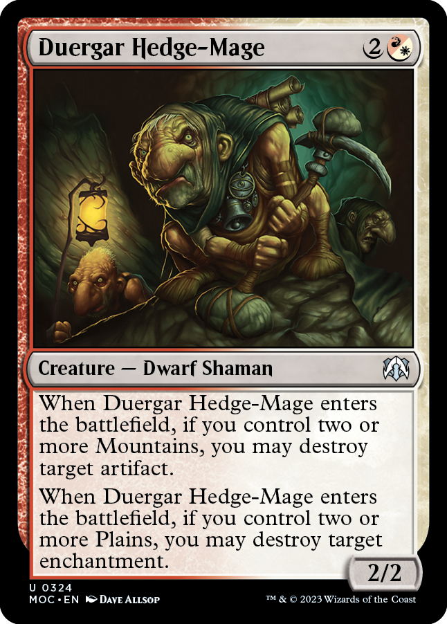 Duergar Hedge-Mage [March of the Machine Commander] | Deep Dive Games St. Marys