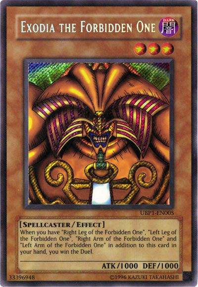 Exodia the Forbidden One [UBP1-EN005] Secret Rare | Deep Dive Games St. Marys