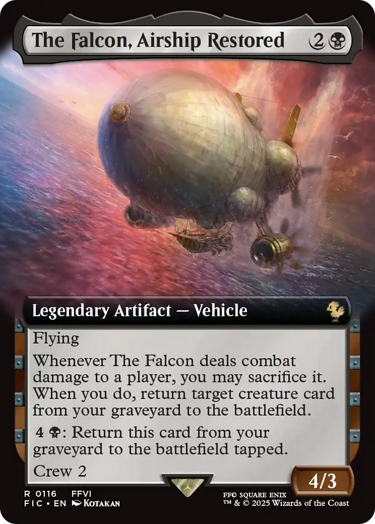 The Falcon, Airship Restored (Extended Art) [FINAL FANTASY Commander] | Deep Dive Games St. Marys