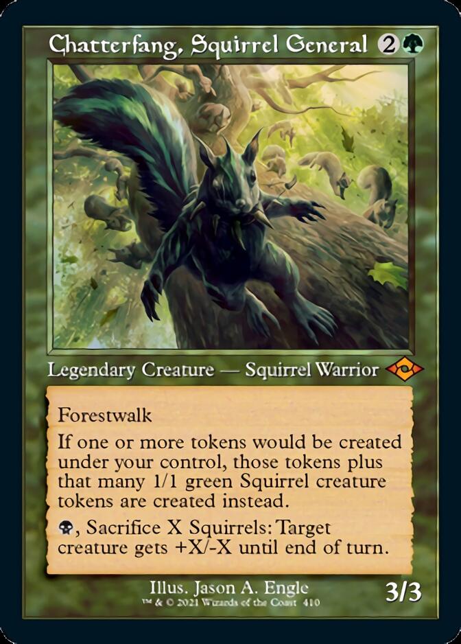 Chatterfang, Squirrel General (Retro Foil Etched) [Modern Horizons 2] | Deep Dive Games St. Marys