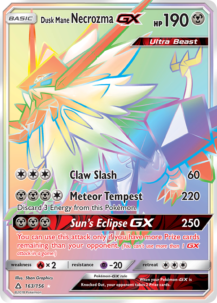 Dusk Mane Necrozma GX (163/156) [Sun & Moon: Ultra Prism] | Deep Dive Games St. Marys