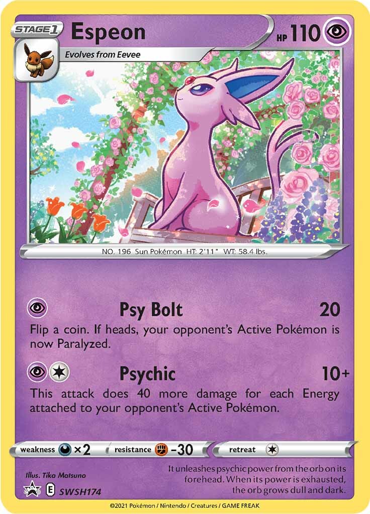 Espeon (SWSH174) [Sword & Shield: Black Star Promos] | Deep Dive Games St. Marys