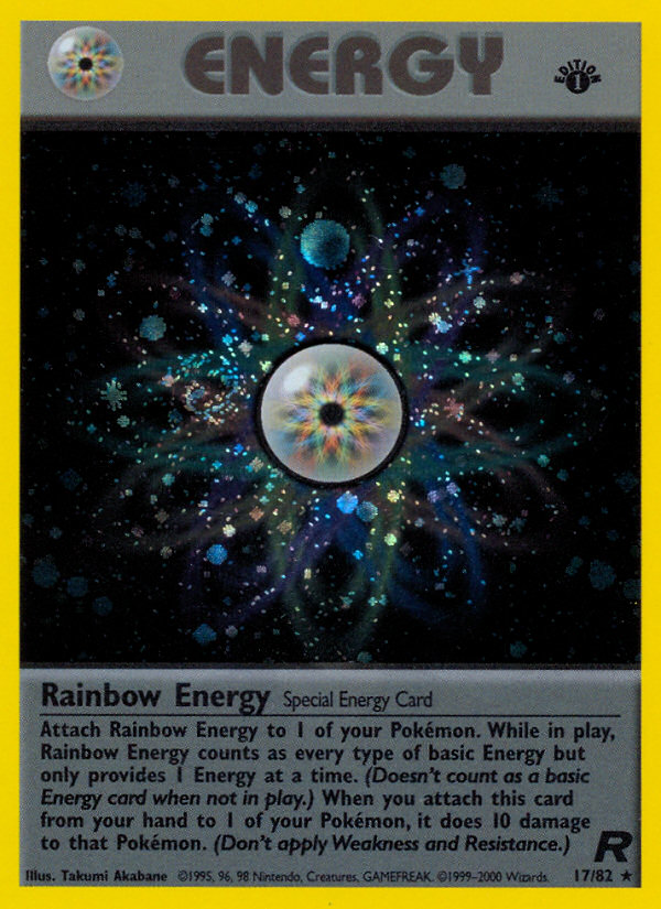 Rainbow Energy (17/82) [Team Rocket 1st Edition] | Deep Dive Games St. Marys