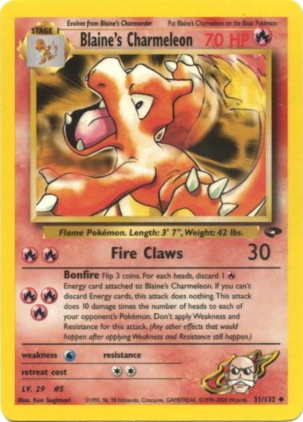 Blaine's Charmeleon (31/132) [Gym Challenge Unlimited] | Deep Dive Games St. Marys