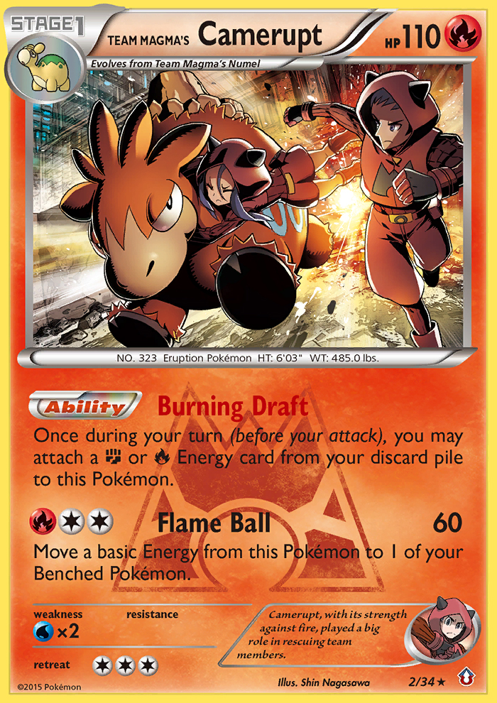 Team Magma's Camerupt (2/34) [XY: Double Crisis] | Deep Dive Games St. Marys