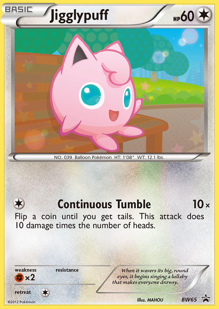 Jigglypuff (BW65) [Black & White: Black Star Promos] | Deep Dive Games St. Marys