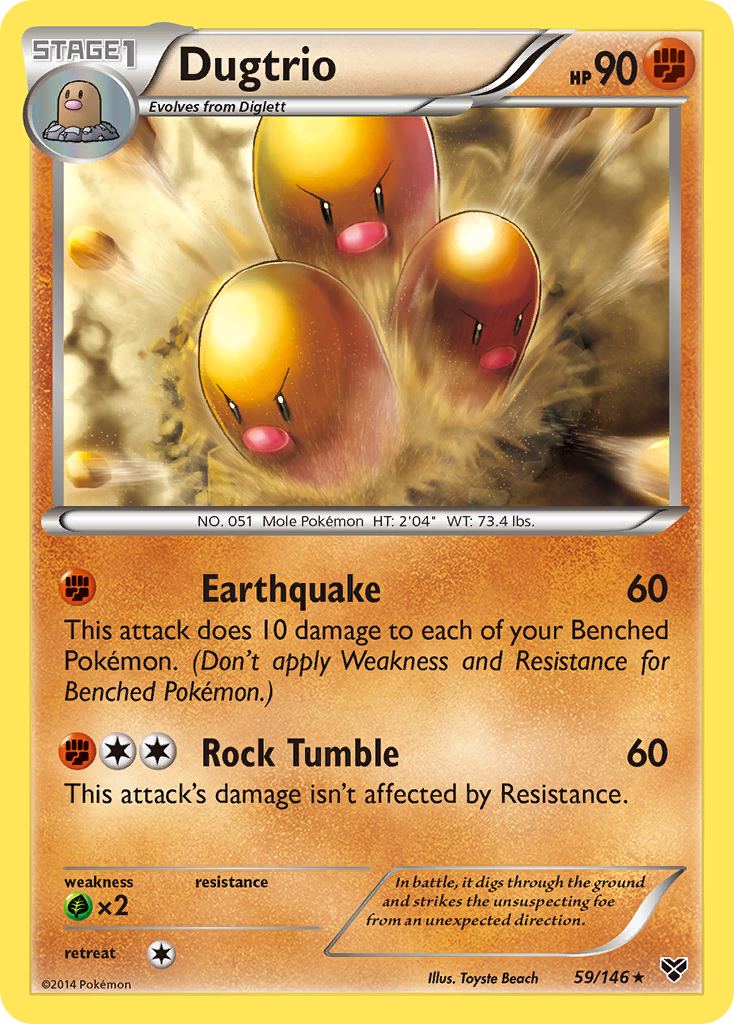 Dugtrio (59/146) [XY: Base Set] | Deep Dive Games St. Marys