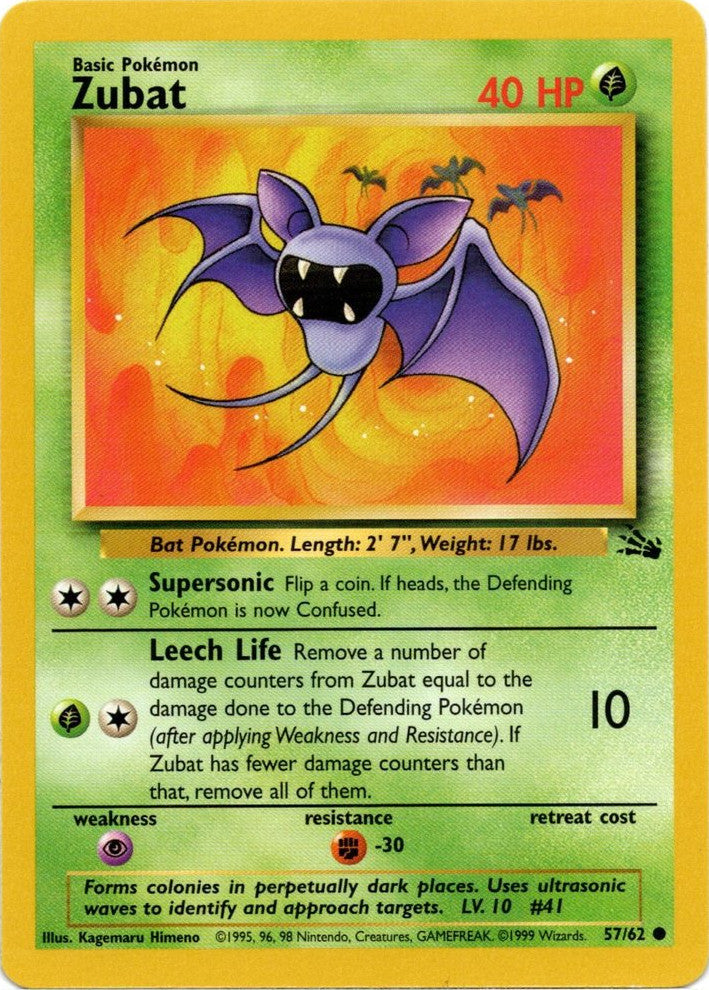 Zubat (57/62) [Fossil Unlimited] | Deep Dive Games St. Marys