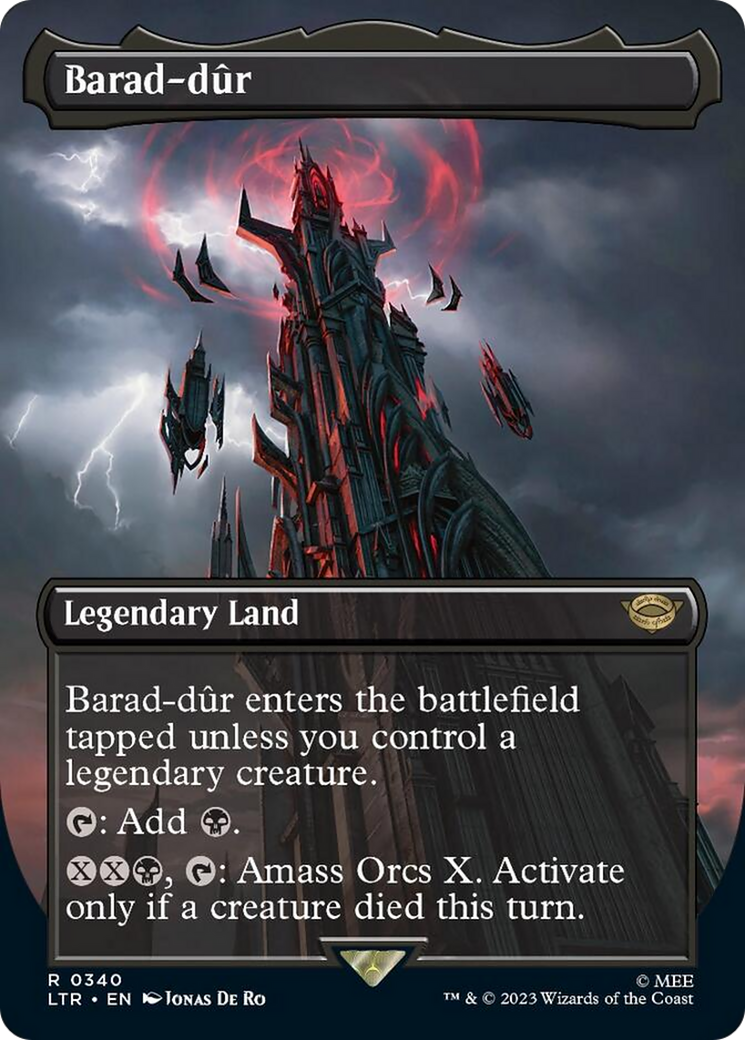 Barad-dur (Borderless Alternate Art) (340) [The Lord of the Rings: Tales of Middle-Earth] | Deep Dive Games St. Marys