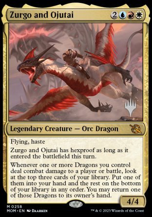 Zurgo and Ojutai (Promo Pack) [March of the Machine Promos] | Deep Dive Games St. Marys