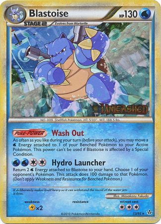 Blastoise (13/95) (Prerelease Promo) [HeartGold & SoulSilver: Black Star Promos] | Deep Dive Games St. Marys