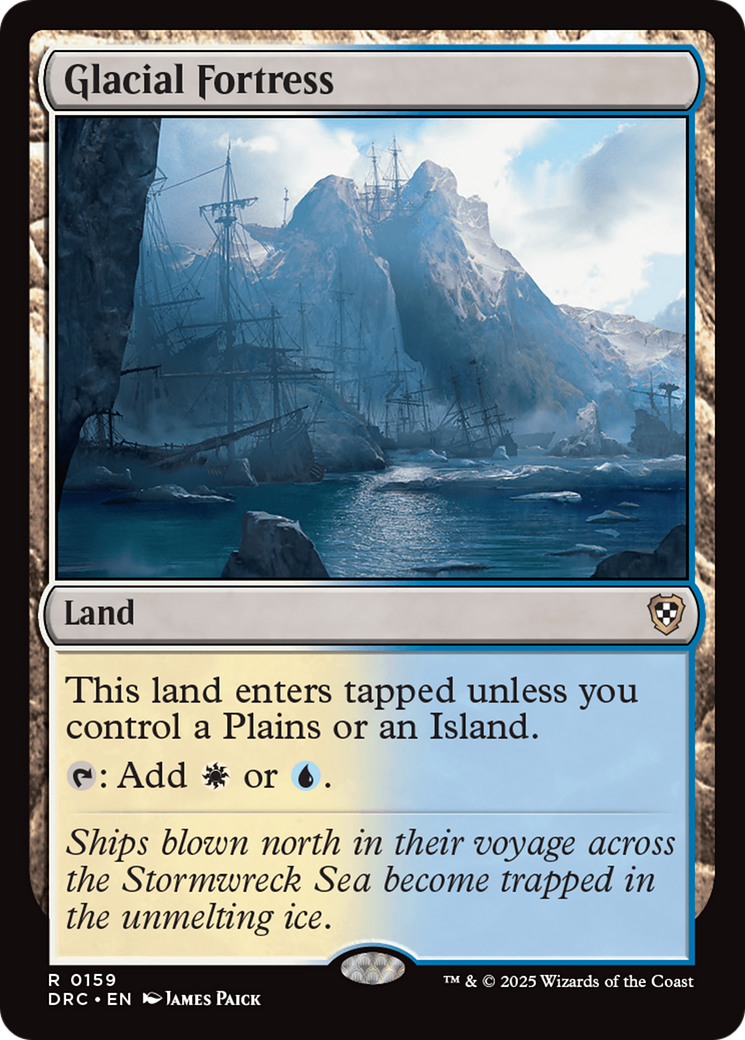 Glacial Fortress [Aetherdrift Commander] | Deep Dive Games St. Marys