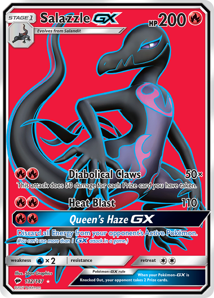 Salazzle GX (132/147) [Sun & Moon: Burning Shadows] | Deep Dive Games St. Marys