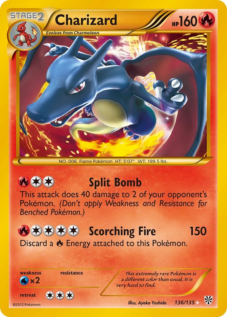 Charizard (136/135) [Black & White: Plasma Storm] | Deep Dive Games St. Marys