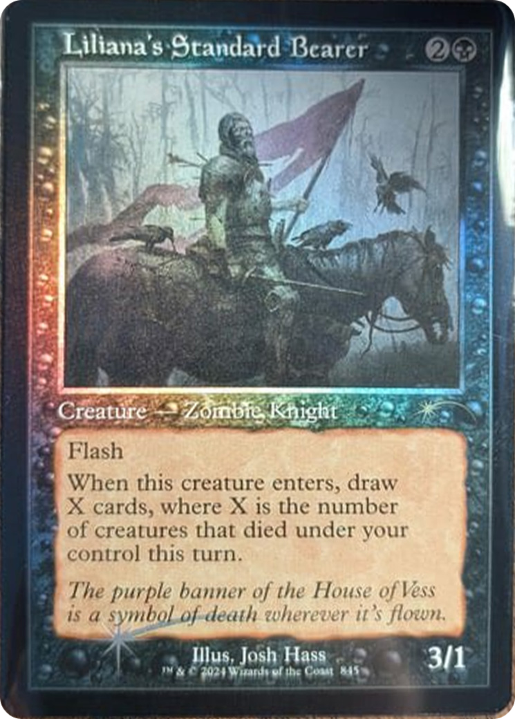 Liliana's Standard Bearer (Retro Frame) [Secret Lair Drop Series] | Deep Dive Games St. Marys