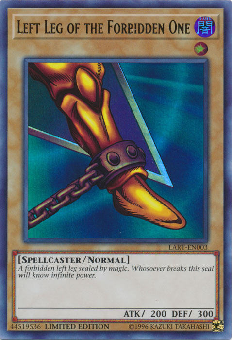 Left Leg of the Forbidden One [LART-EN003] Ultra Rare | Deep Dive Games St. Marys