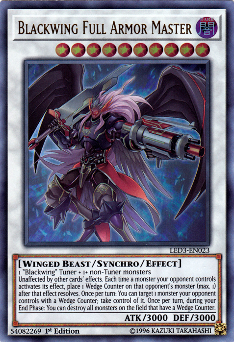 Blackwing Full Armor Master [LED3-EN023] Ultra Rare | Deep Dive Games St. Marys