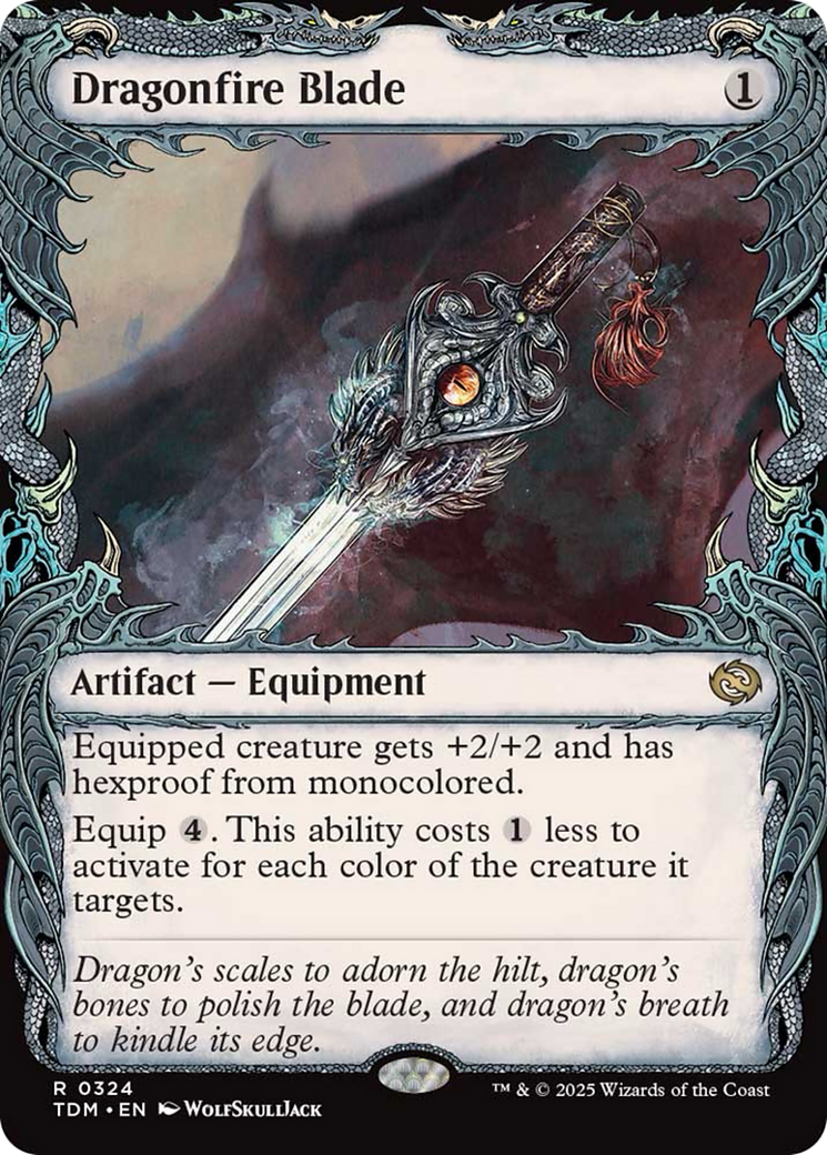 Dragonfire Blade (Showcase) [Tarkir: Dragonstorm] | Deep Dive Games St. Marys