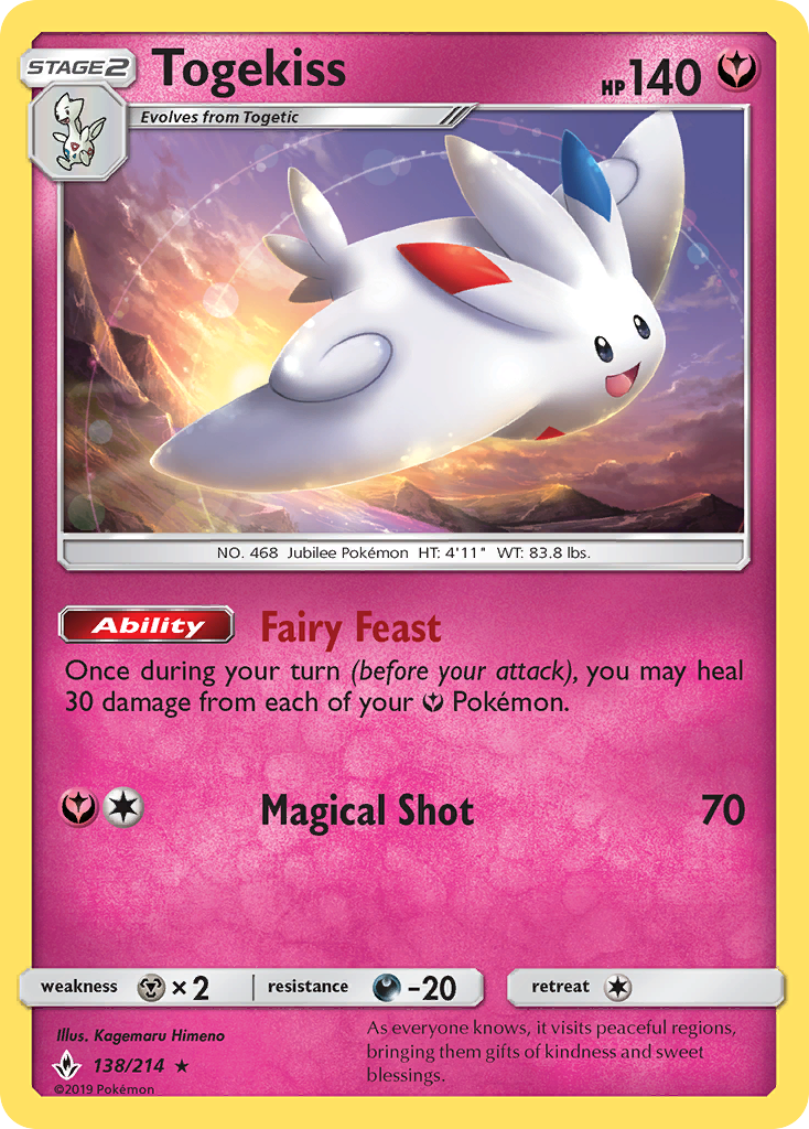 Togekiss (138/214) [Sun & Moon: Unbroken Bonds] | Deep Dive Games St. Marys