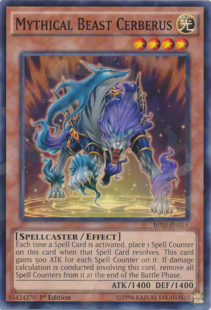 Mythical Beast Cerberus [BP03-EN018] Shatterfoil Rare | Deep Dive Games St. Marys