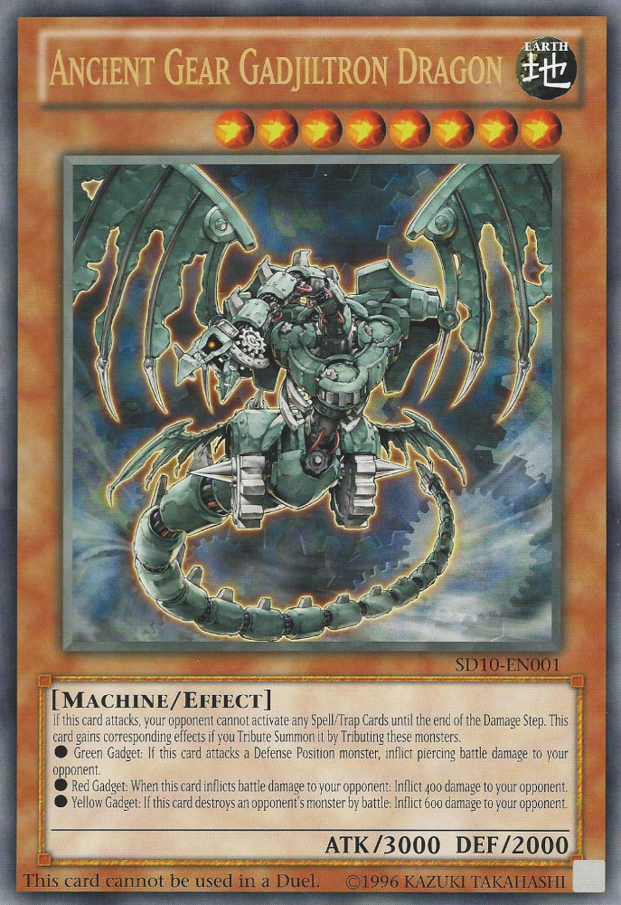 Ancient Gear Gadjiltron Dragon (Oversized) (Machine Madness) [SD10-EN001] Promo | Deep Dive Games St. Marys