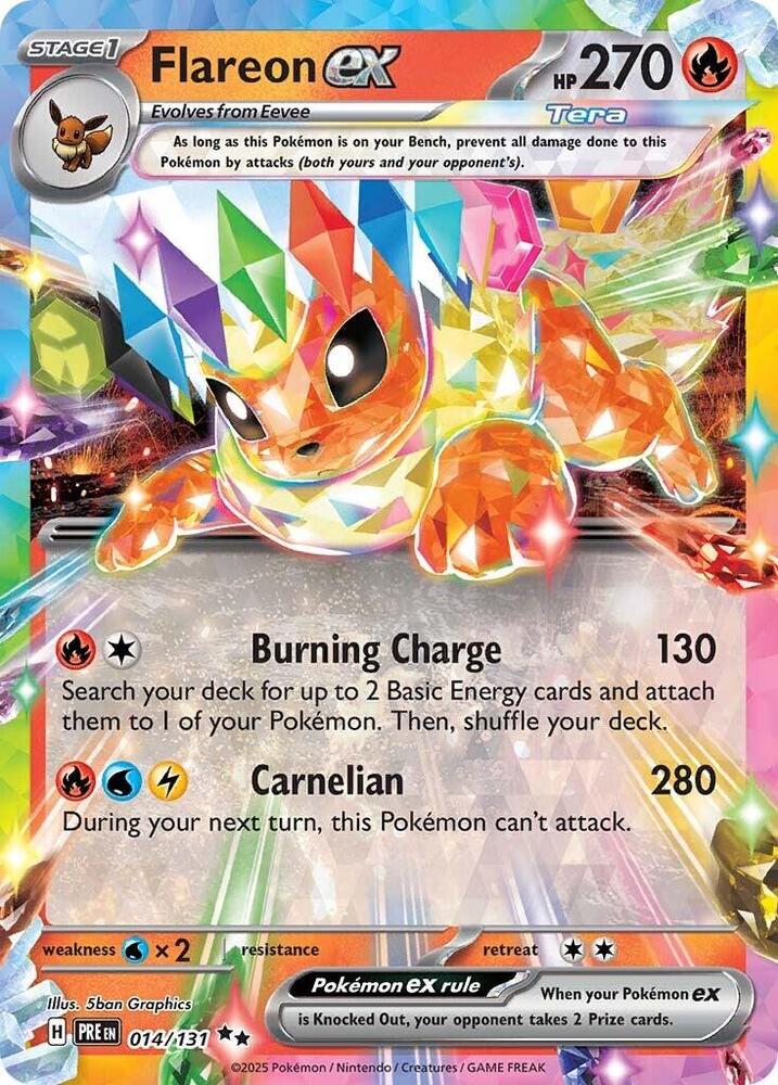 Flareon ex (014/131) [Scarlet & Violet: Prismatic Evolutions] | Deep Dive Games St. Marys