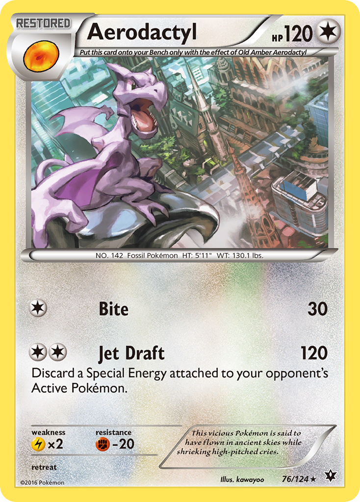 Aerodactyl (76/124) [XY: Fates Collide] | Deep Dive Games St. Marys