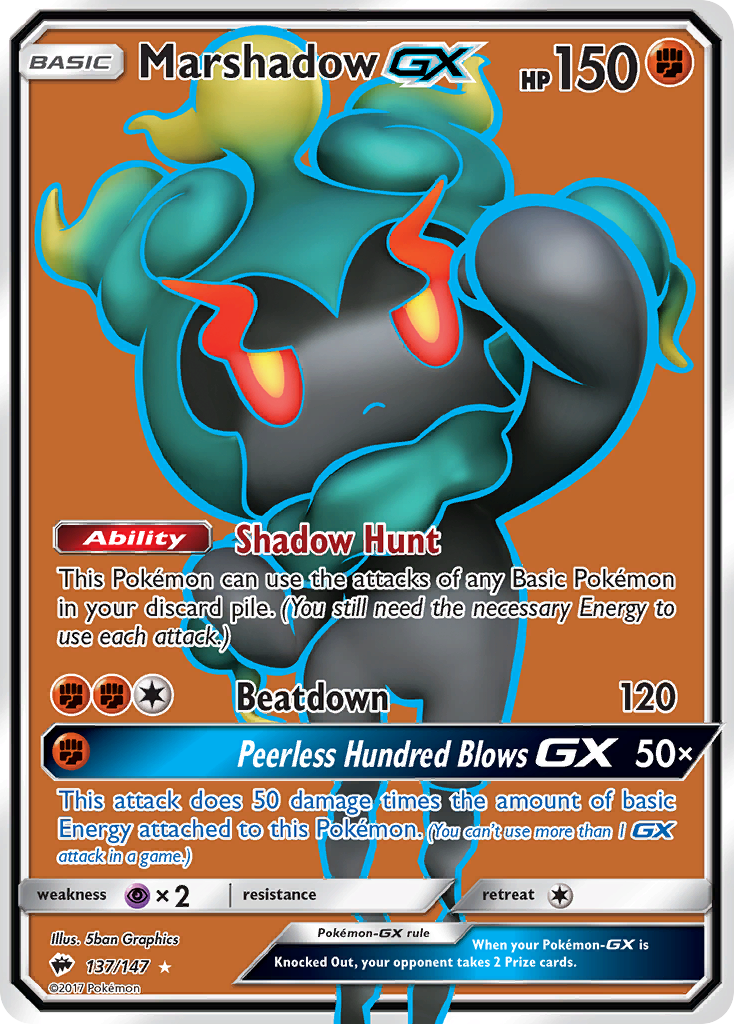 Marshadow GX (137/147) [Sun & Moon: Burning Shadows] | Deep Dive Games St. Marys