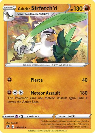 Galarian Sirfetch'd (095/192) (Theme Deck Exclusive) [Sword & Shield: Rebel Clash] | Deep Dive Games St. Marys