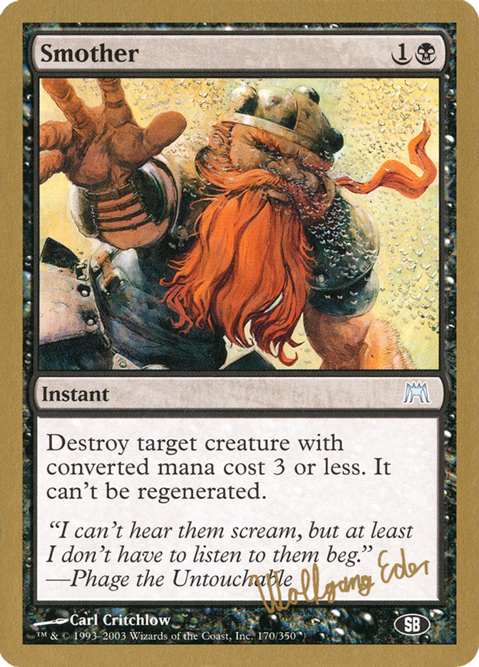 Smother (Wolfgang Eder) (SB) [World Championship Decks 2003] | Deep Dive Games St. Marys