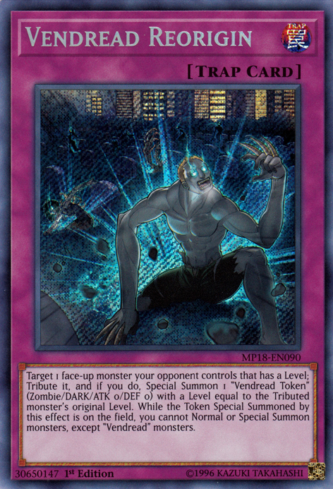 Vendread Reorigin [MP18-EN090] Secret Rare | Deep Dive Games St. Marys