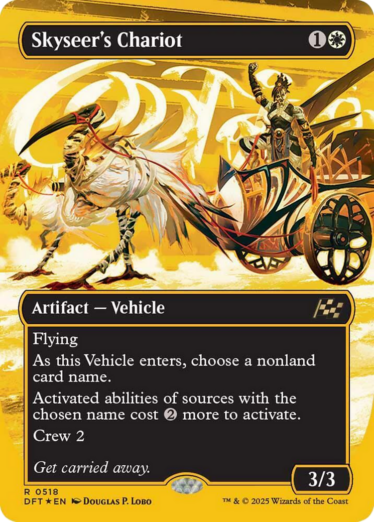 Skyseer's Chariot (Borderless) (First-Place Foil) [Aetherdrift] | Deep Dive Games St. Marys