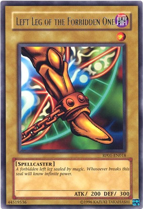 Left Leg of the Forbidden One [RP01-EN018] Rare | Deep Dive Games St. Marys