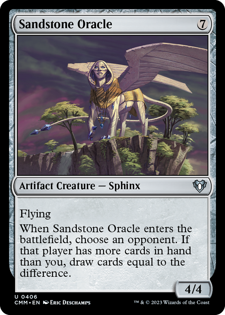 Sandstone Oracle [Commander Masters] | Deep Dive Games St. Marys