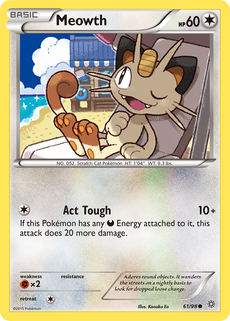 Meowth (61/98) [XY: Ancient Origins] | Deep Dive Games St. Marys