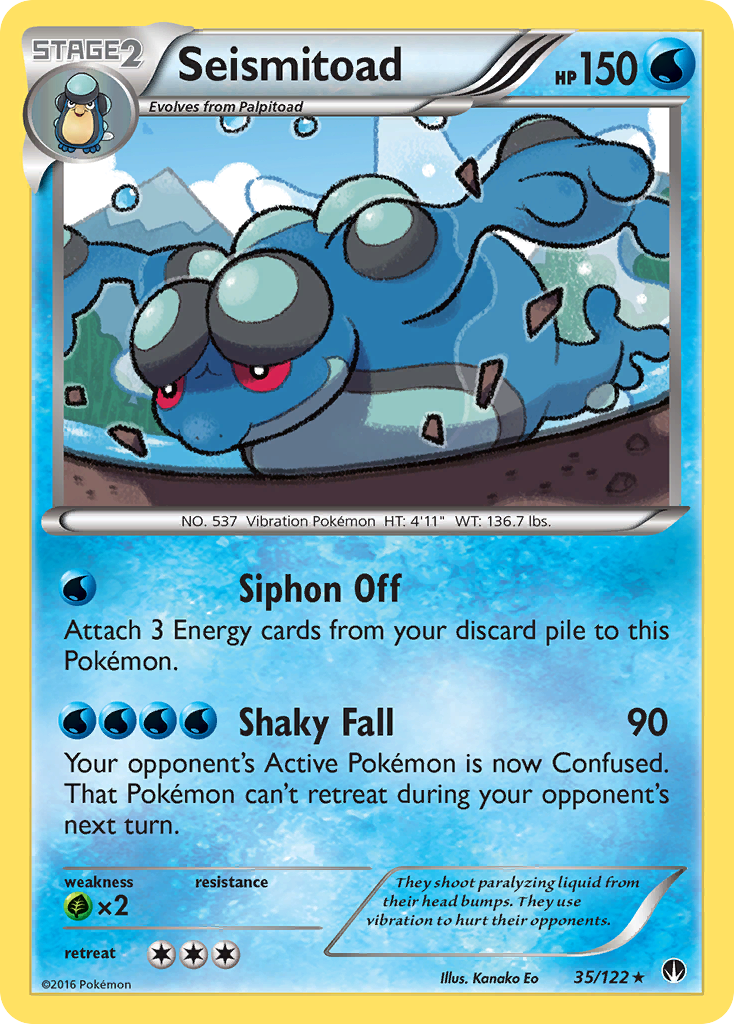 Seismitoad (35/122) [XY: BREAKpoint] | Deep Dive Games St. Marys