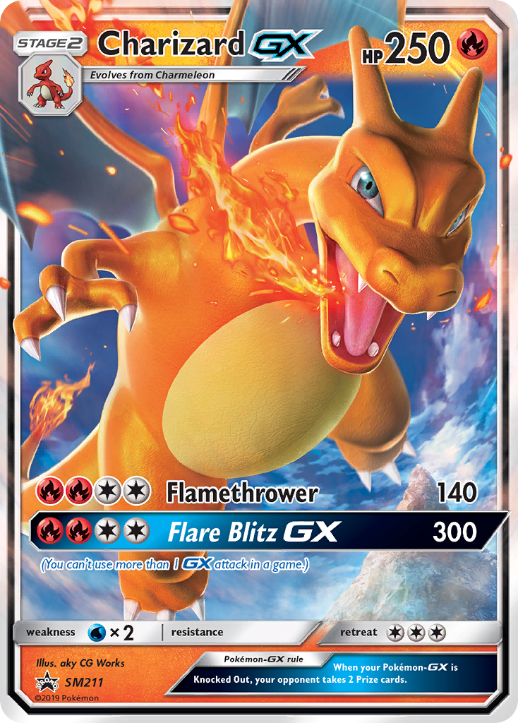 Charizard GX (SM211) [Sun & Moon: Black Star Promos] | Deep Dive Games St. Marys