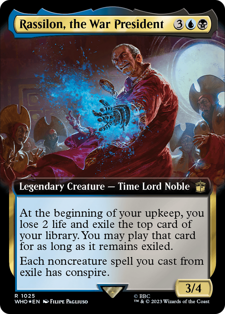 Rassilon, the War President (Extended Art) (Surge Foil) [Doctor Who] | Deep Dive Games St. Marys
