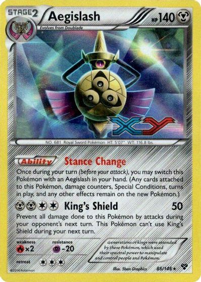 Aegislash (86/146) (Prerelease Promo) [XY: Black Star Promos] | Deep Dive Games St. Marys