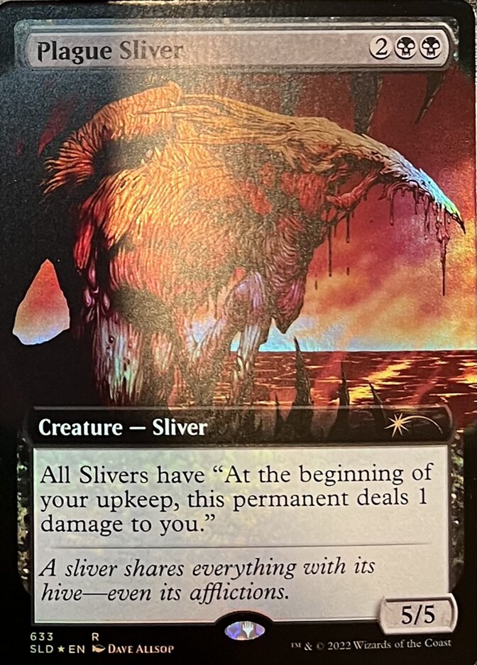 Plague Sliver (Extended Art) [Secret Lair Drop Promos] | Deep Dive Games St. Marys