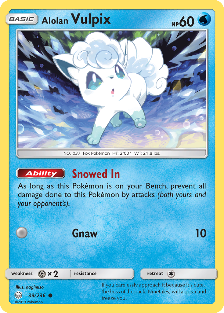 Alolan Vulpix (39/236) [Sun & Moon: Cosmic Eclipse] | Deep Dive Games St. Marys