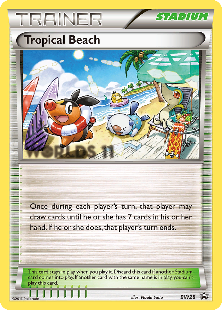 Tropical Beach (BW28) [Black & White: Black Star Promos] | Deep Dive Games St. Marys