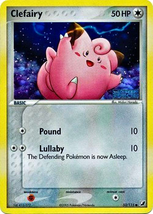 Clefairy (53/115) (Stamped) [EX: Unseen Forces] | Deep Dive Games St. Marys