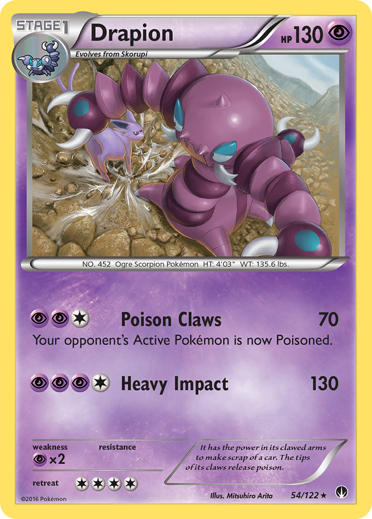 Drapion (54/122) [XY: BREAKpoint] | Deep Dive Games St. Marys