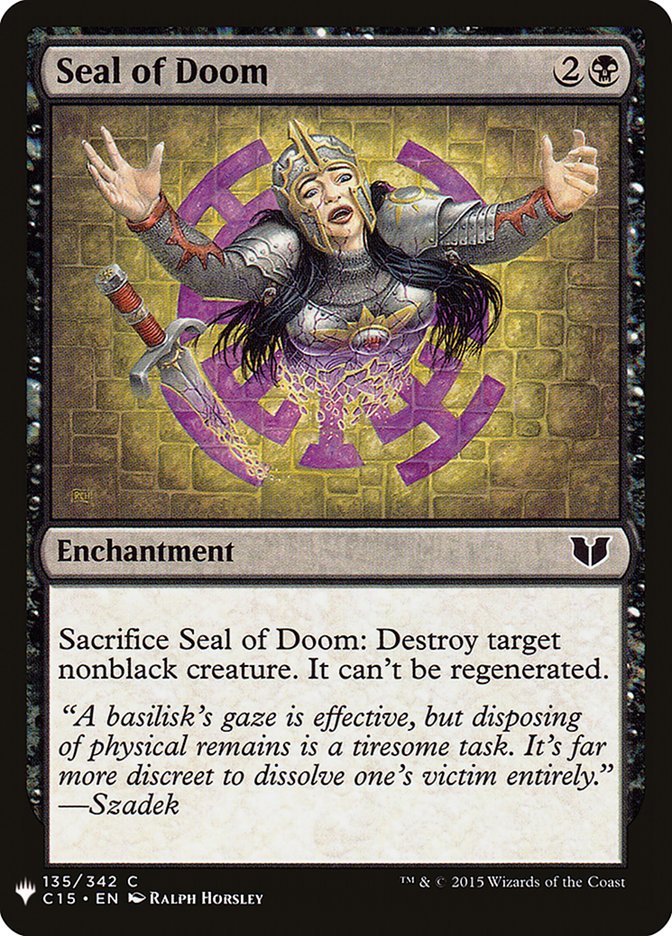 Seal of Doom [Mystery Booster] | Deep Dive Games St. Marys