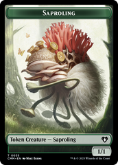 Saproling // Satyr Double-Sided Token [Commander Masters Tokens] | Deep Dive Games St. Marys