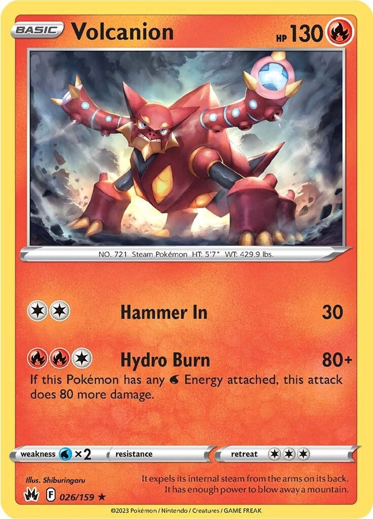 Volcanion (026/159) [Sword & Shield: Crown Zenith] | Deep Dive Games St. Marys