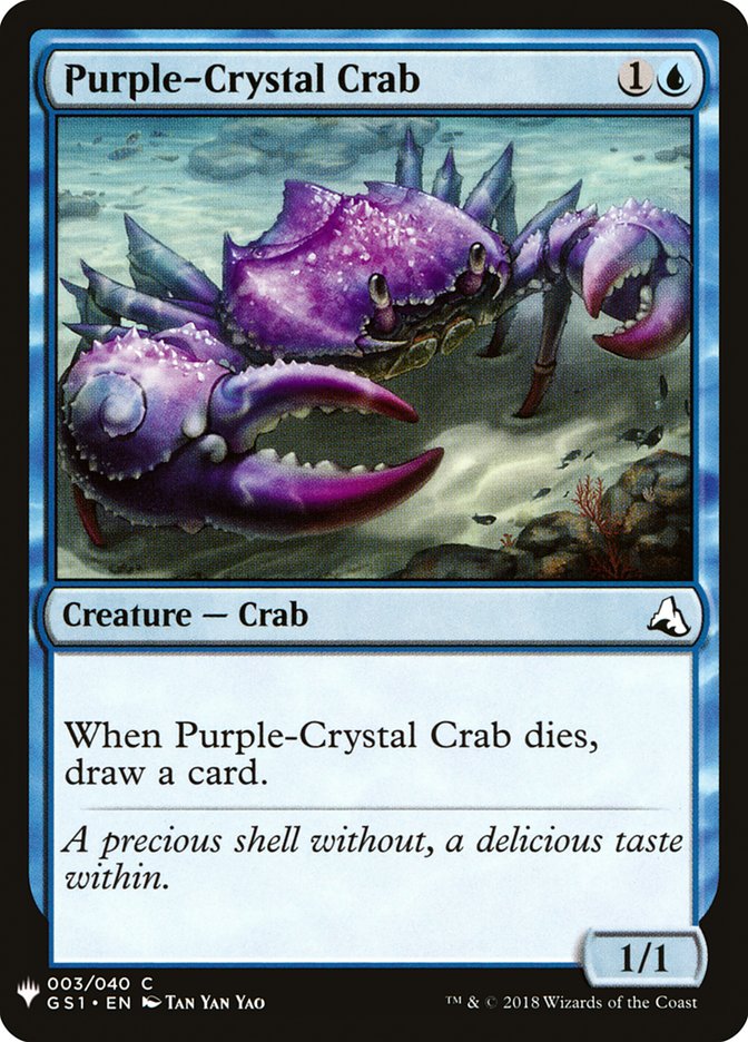 Purple-Crystal Crab [Mystery Booster] | Deep Dive Games St. Marys