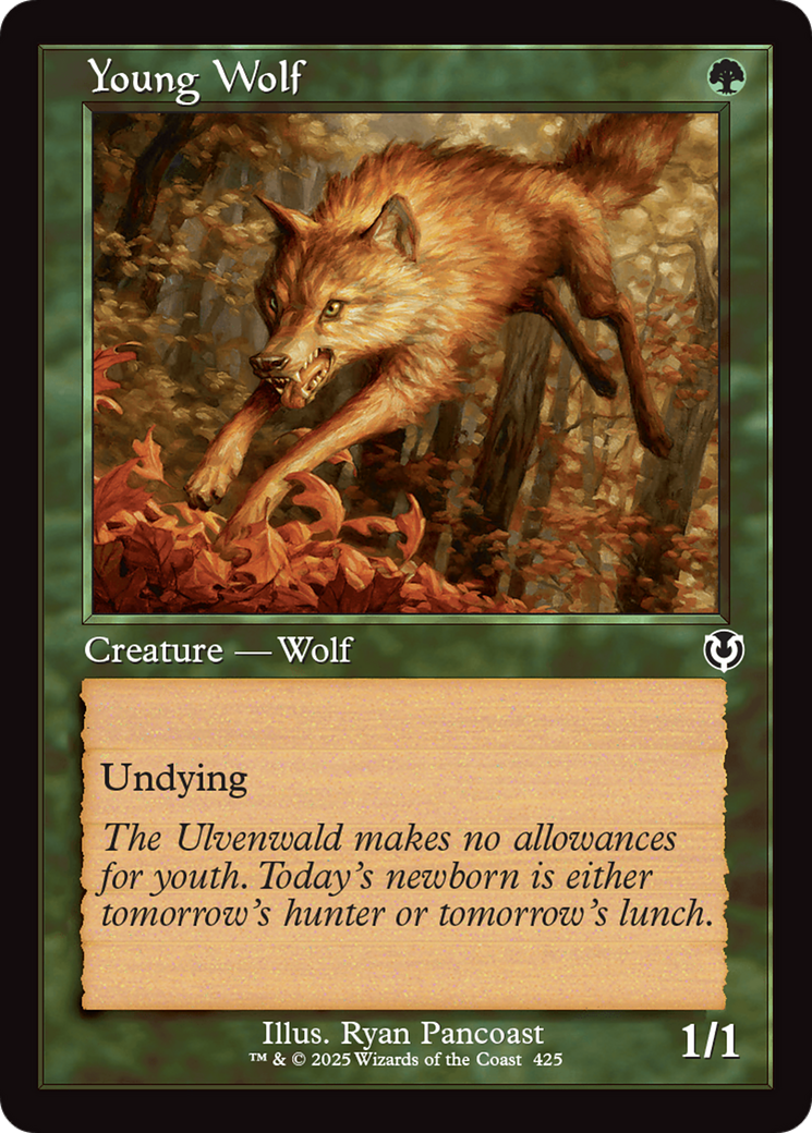 Young Wolf (Retro Frame) [Innistrad Remastered] | Deep Dive Games St. Marys