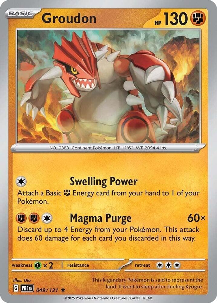 Groudon (049/131) [Scarlet & Violet: Prismatic Evolutions] | Deep Dive Games St. Marys